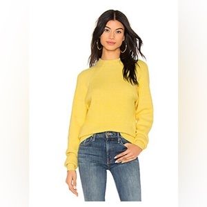 Free People Too Good Yellow Knit Pullover Sweater Size Medium